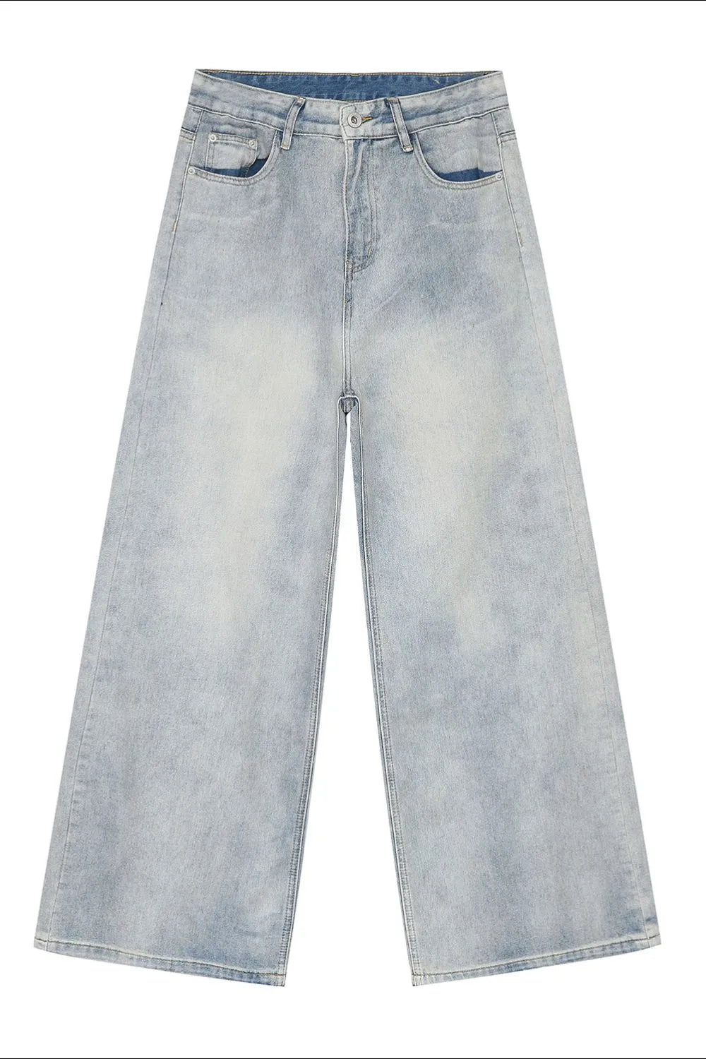Harajuku Washed Straight Leg Jeans