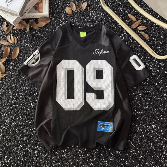 Retro V-Neck Short Sleeve T-Shirt for Men - Stylish Leisurewear