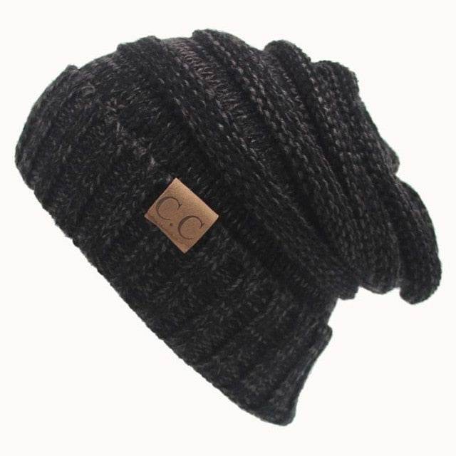 Harajuku Style Knitted Beanie - Unisex Warm Cap