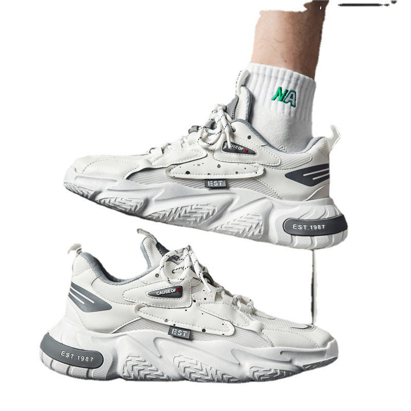 Men's Harajuku Low Cut Sports Shoes - Stylish Casual Sneakers