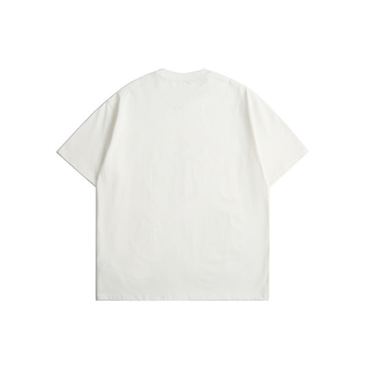 Playful Apple Core Print T-Shirt for Men and Women