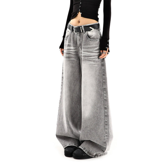 Harajuku Style Loose Slimming Straight Leg Floor Pants