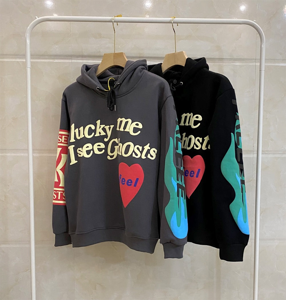 Kanye Foam Love Letters Graffiti Print Hoodie