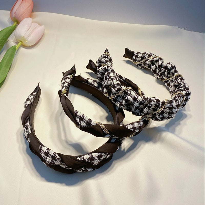 Thousand Birds Check Hair Band