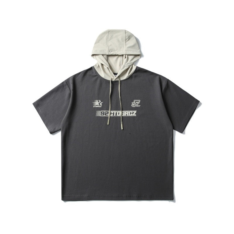 Minimalist Printed Harajuku Style Loose Hoodie