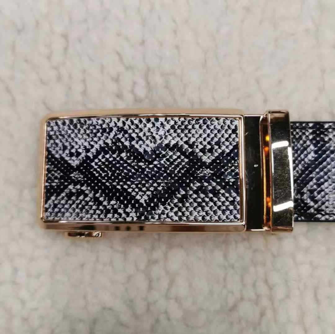 Playful Cowhide Leather Automatic Buckle Belt