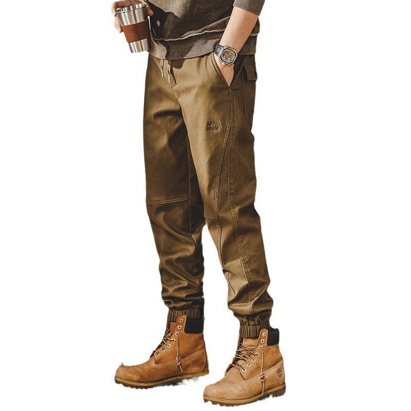 Harajuku Style Heavyweight Retro Work Suit Pants for Men