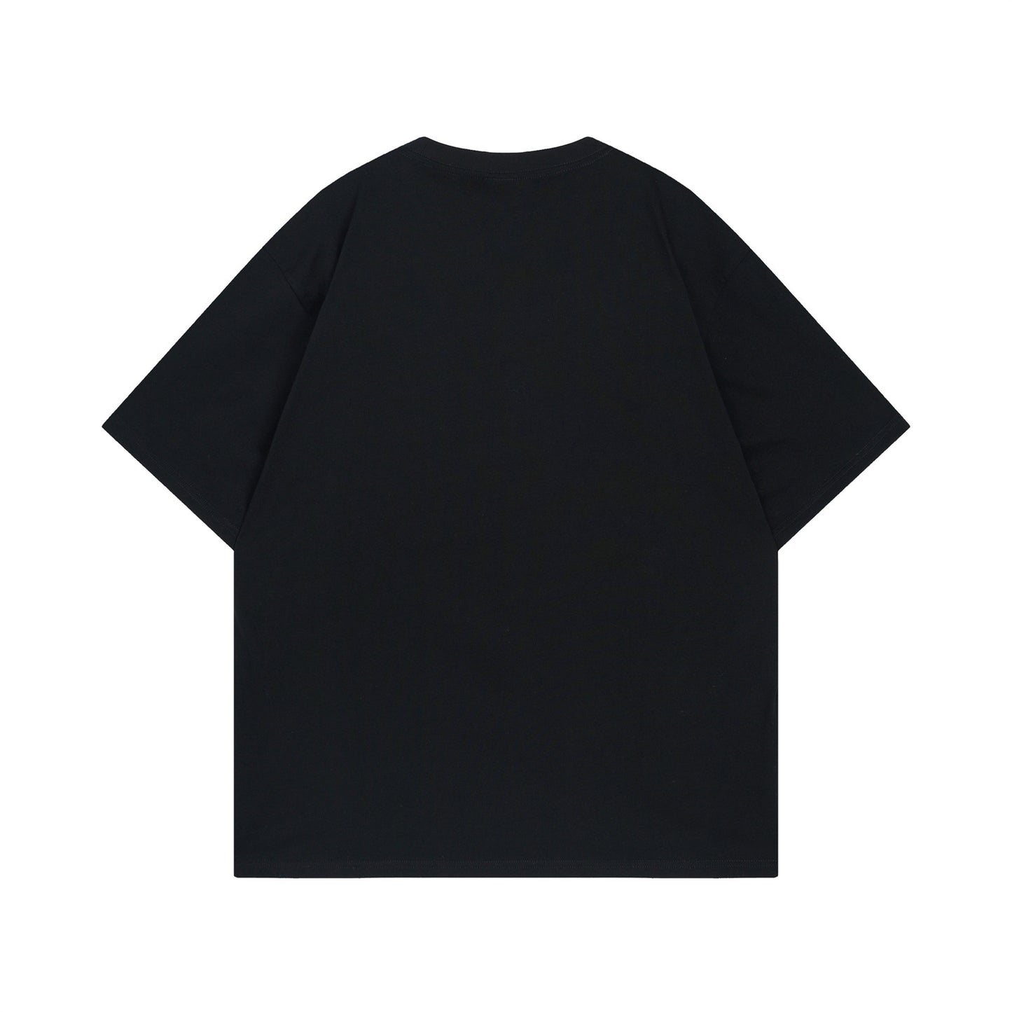 Salt-Washed Letter Print Short Sleeve T-Shirt for Men
