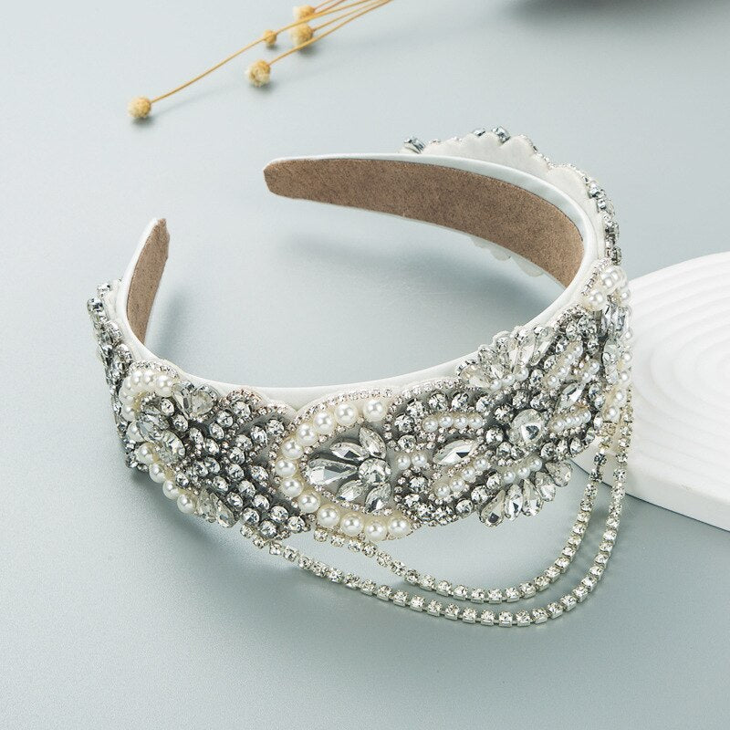 New Gorgeous Baroque Tassel Headband