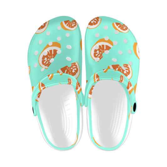 Grapefruit Pattern Print Adults Clogs