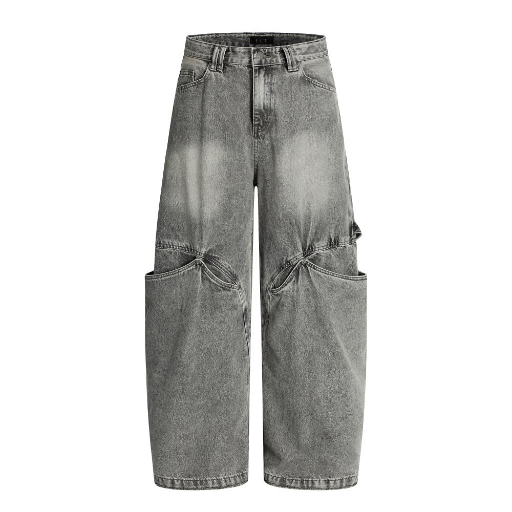 Punk Distressed Denim Pants - Harajuku Style
