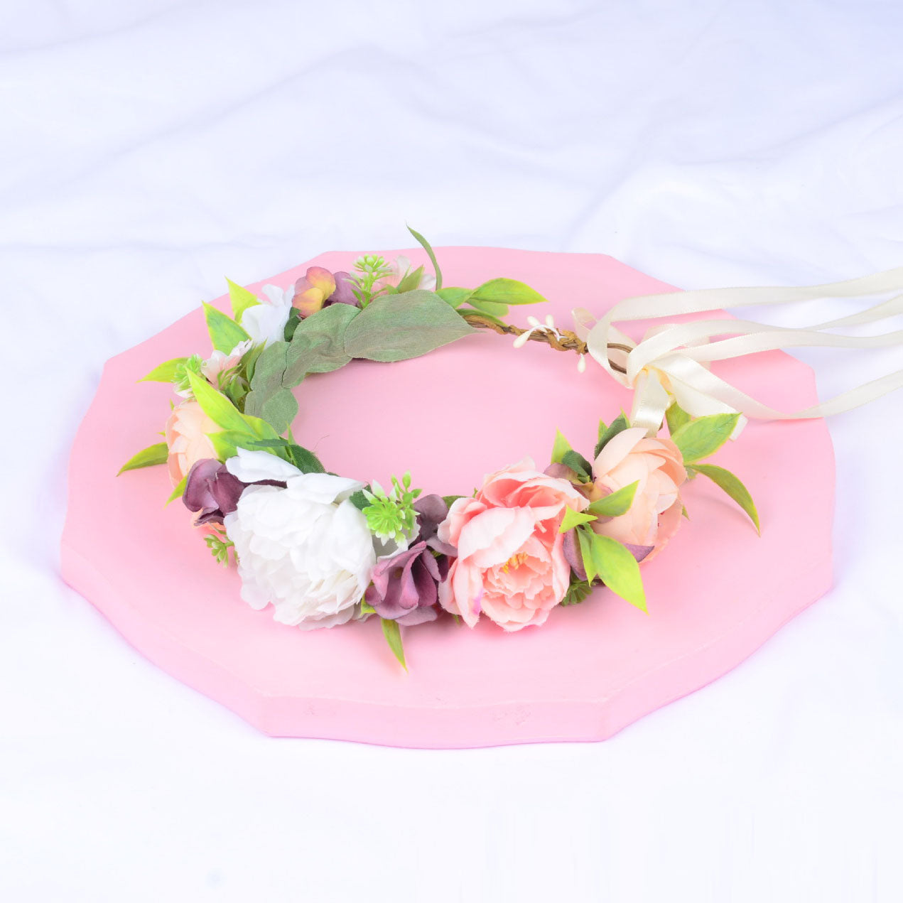 Girl's Flower Wreath Headband