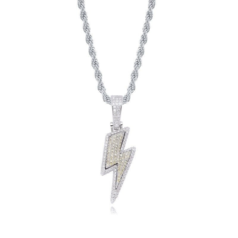Retro Zircon Lightning Necklace - Harajuku Style