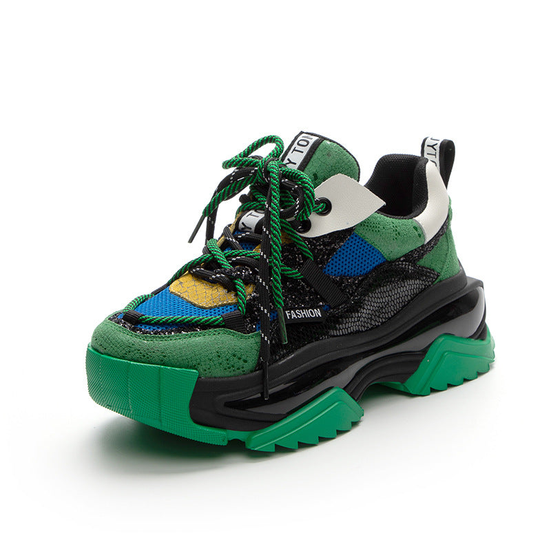 Harajuku-Inspired Women's Thick Sole Casual Sports Shoes
