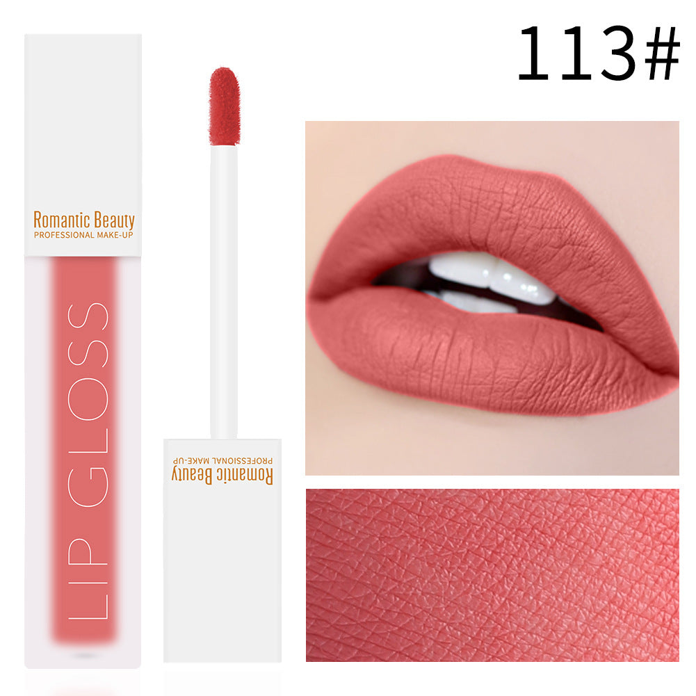 Velvet Matte Lip Glaze – Non-Stick Lip Gloss