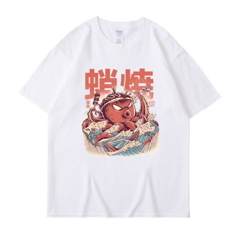 Harajuku Style Loose Cotton Short Sleeve T-Shirt