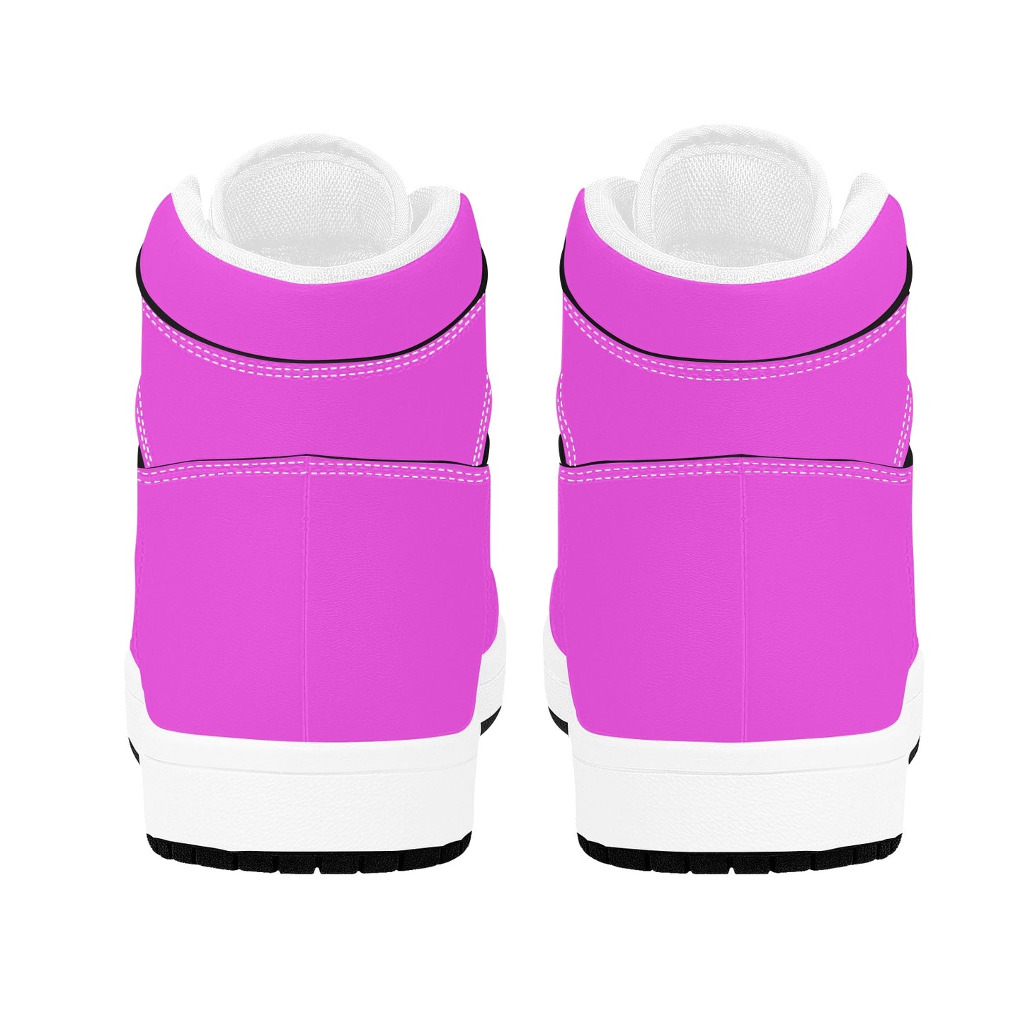 Highlighter Purple Men's High Top Sneakers