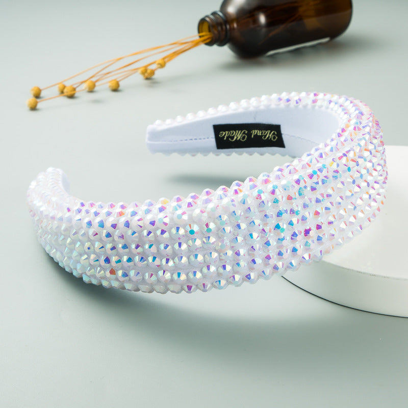 Super Flash Full Drill Wide Brimmed Headband