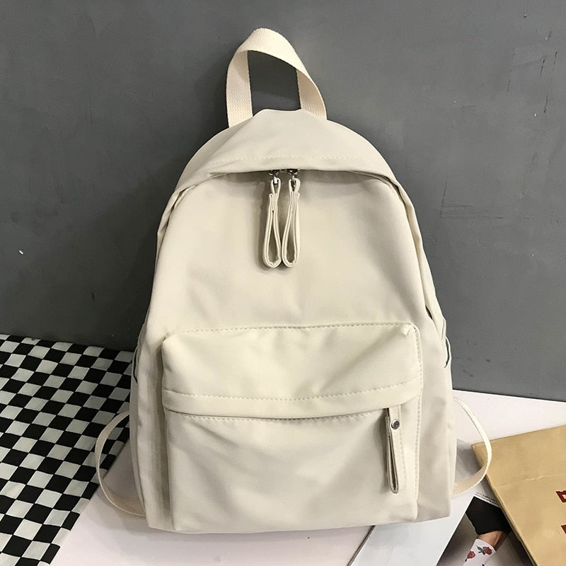 Harajuku Style Anti-Theft Canvas Backpack for Girls