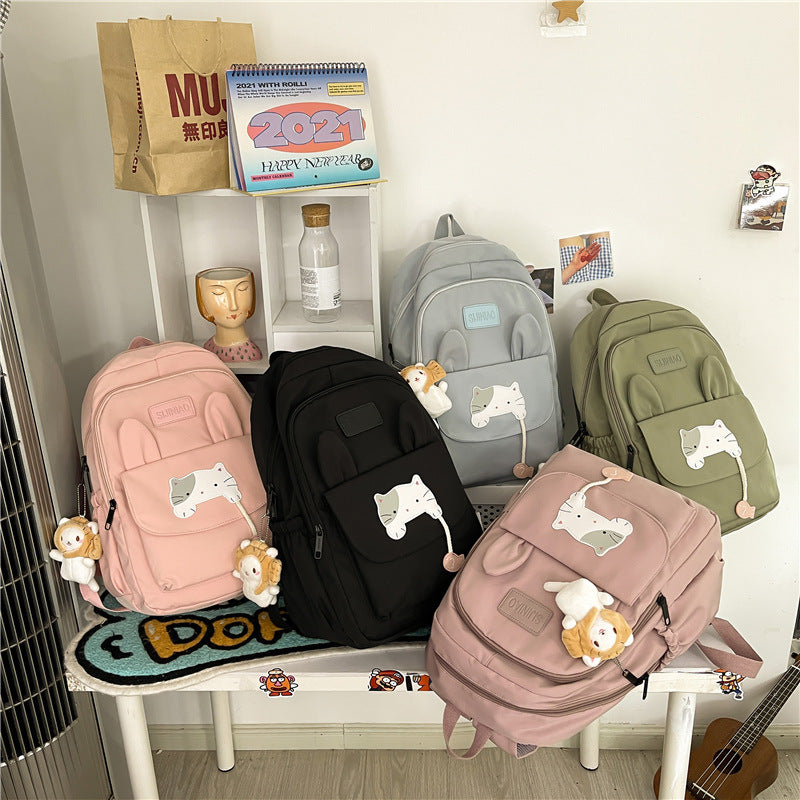 Harajuku Style Junior High Backpack - Vintage Cute Schoolbag