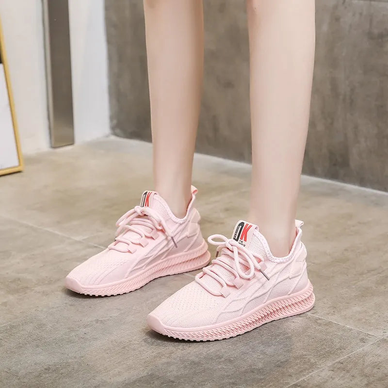 Harajuku Style Women’s Yellow Sneakers - Breathable & Casual