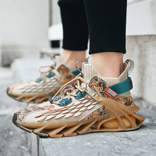 Men's Trendy Breathable Flyknit Sneakers - Harajuku Style