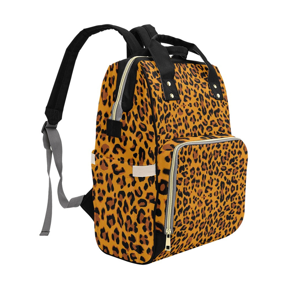 Classic Leopard Print Multi-Function Backpack