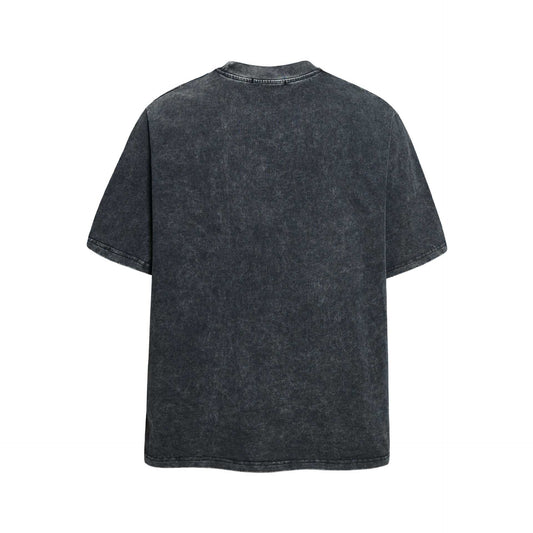 Portrait Distressed Printed Short-Sleeved Shirt — Harajuku Street Style Tee
