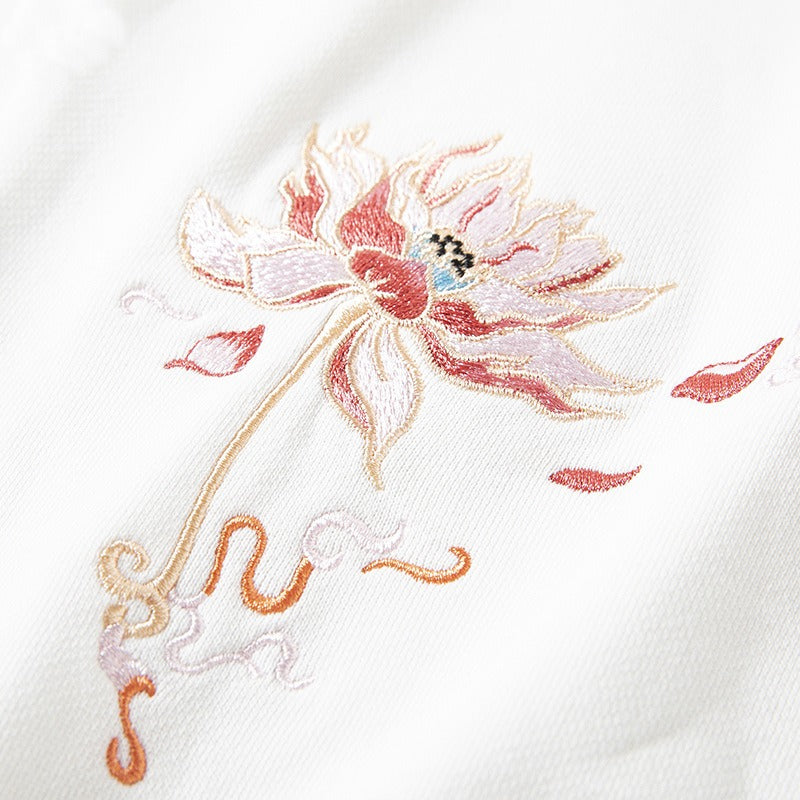 Harajuku Style Phoenix Embroidered Sweatshirt for Men