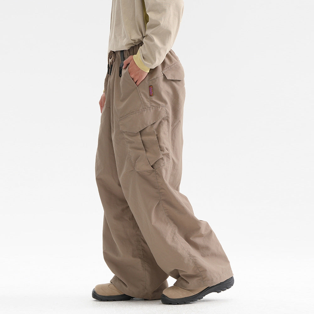 Harajuku Style Unisex Drawstring Cargo Pants - Casual Streetwear