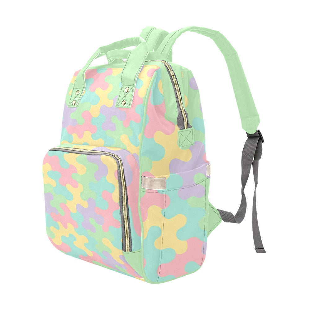 Harajuku Pastel Rainbow Camo Backpack