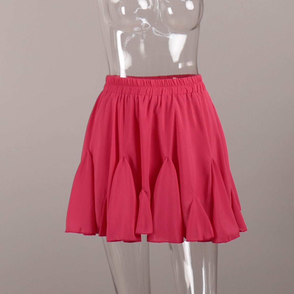 Harajuku-Inspired Splicing Mini Pleated Skirt