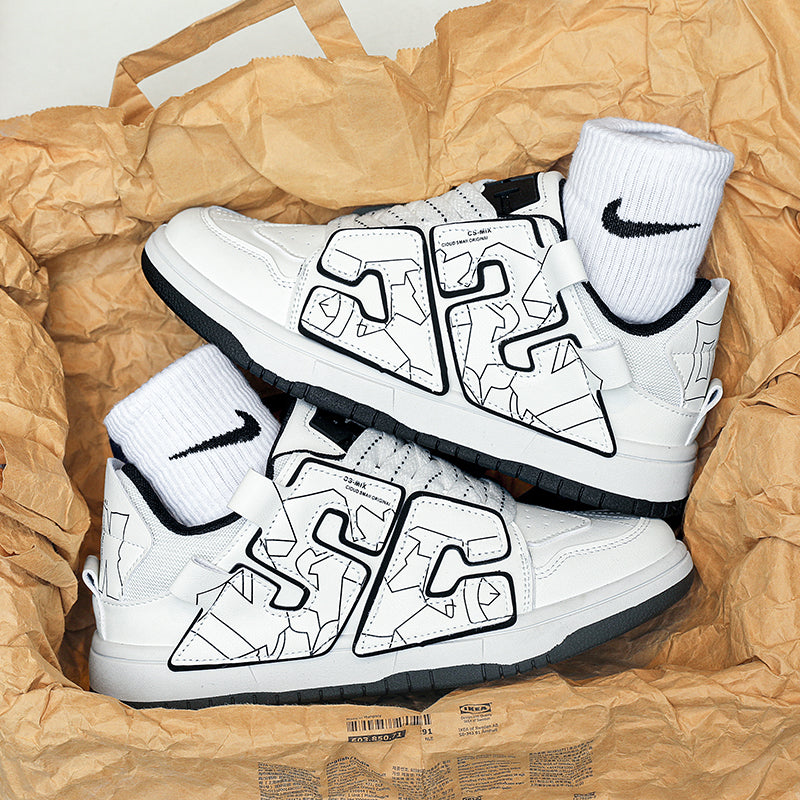 Men's Harajuku Style Height Increasing Casual Shoes