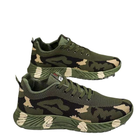 Men's Lightweight Velvet Camouflage Sports Sneakers