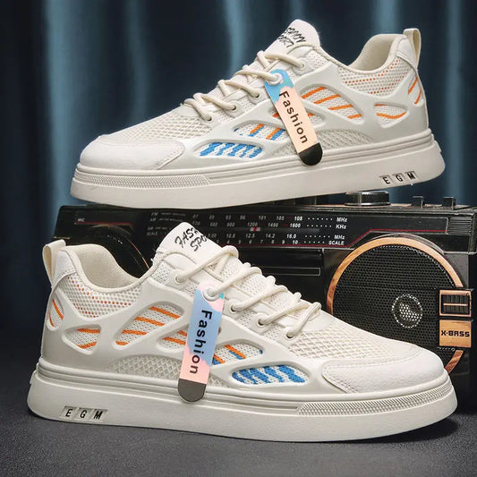 Harajuku Style Breathable Mesh Shoes for Men