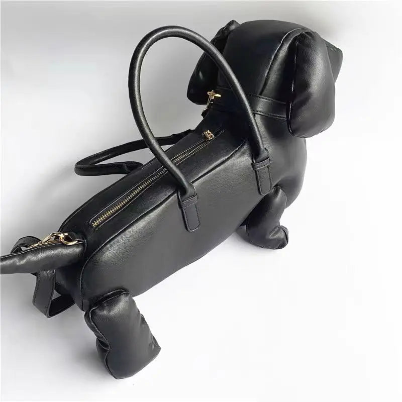 Cute Black Dog Handbag - Luxury Y2K Style for Women