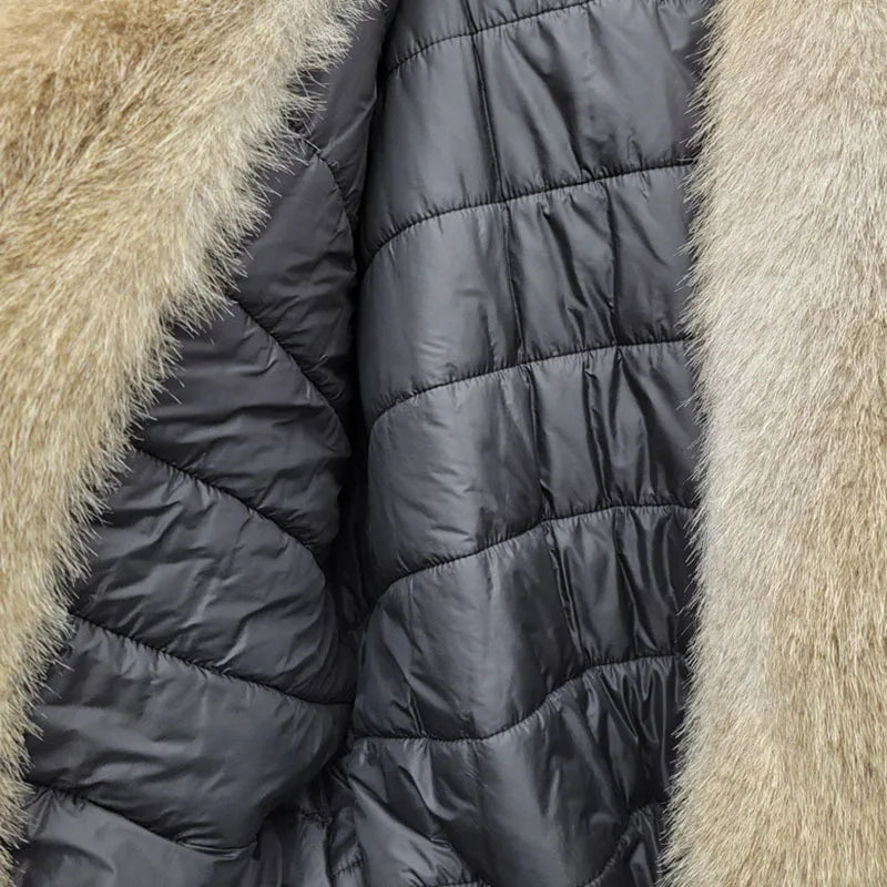Harajuku Style Thickened Cotton-padded Coat with Fur Collar