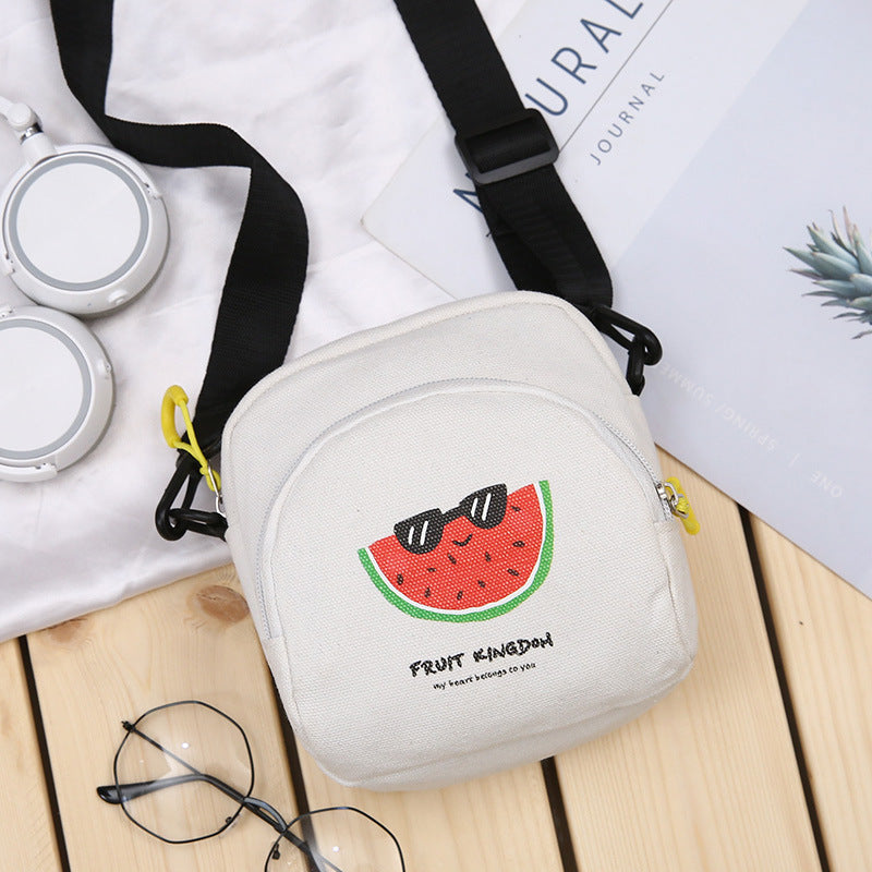 Harajuku Style Canvas Shoulder Bag - Unisex Casual Messenger
