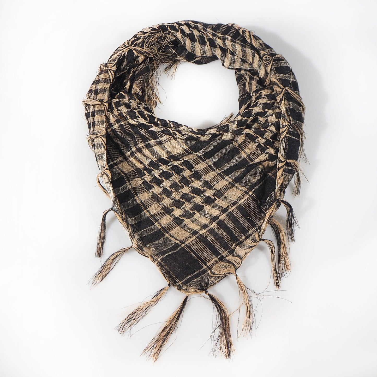 Harajuku Style Network Silk Thousand Bird Grid Scarf