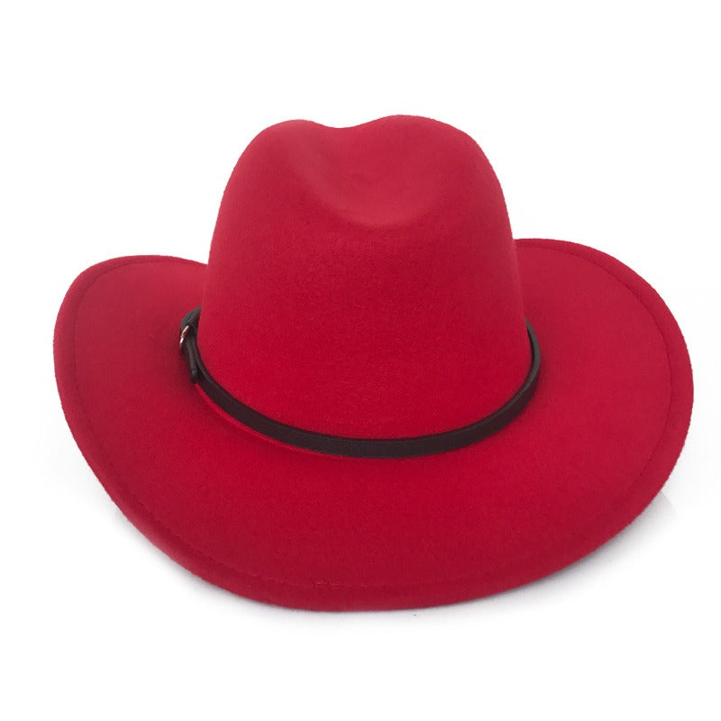 Vintage Woolen Denim Top Hat for Autumn & Winter