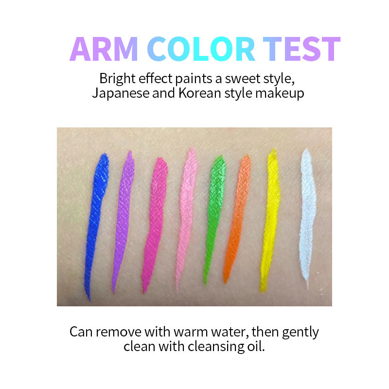 8 Color Fluorescent Liquid Eyeliner Set
