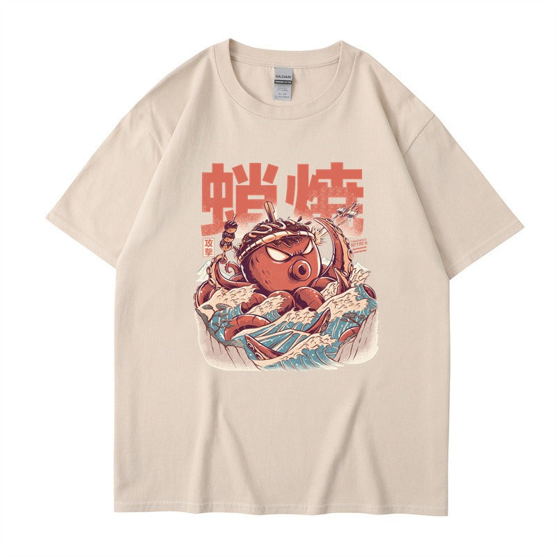 Harajuku Style Loose Cotton Short Sleeve T-Shirt