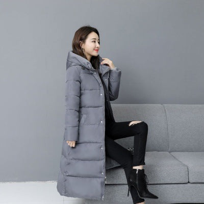 Korean Hooded Cotton Jacket for Women - Harajuku Style