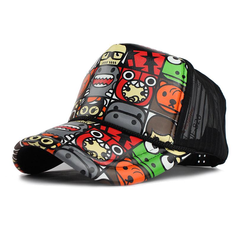 Vintage Style Unisex Trucker Snapback Hat - Harajuku Fashion