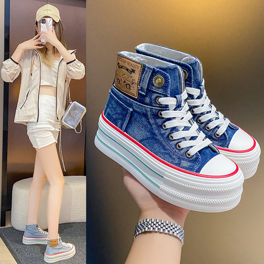 Harajuku Style High Top Canvas Shoes for Youth