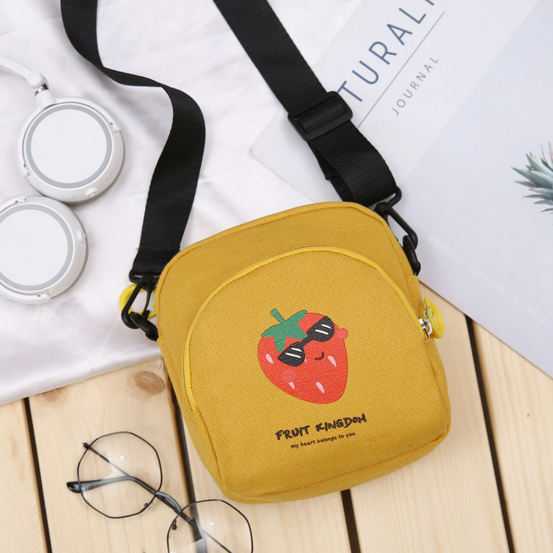 Harajuku Style Canvas Shoulder Bag - Unisex Casual Messenger