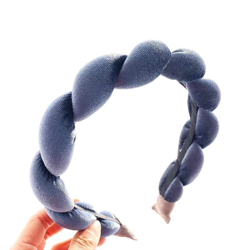 Velvet Braid Headband for Autumn & Winter