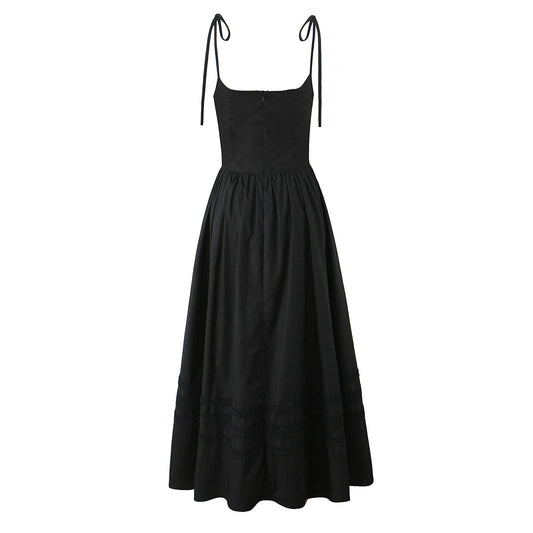 Lace-Up Camisole Dress