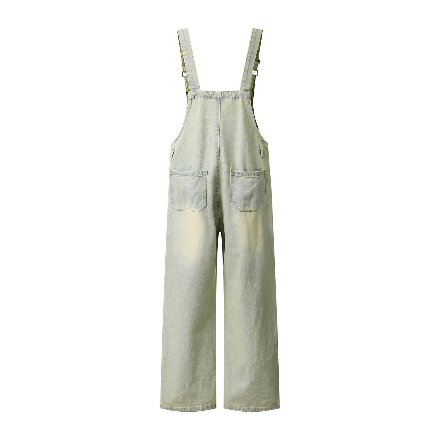 Embroidered Denim Overalls - Harajuku Style
