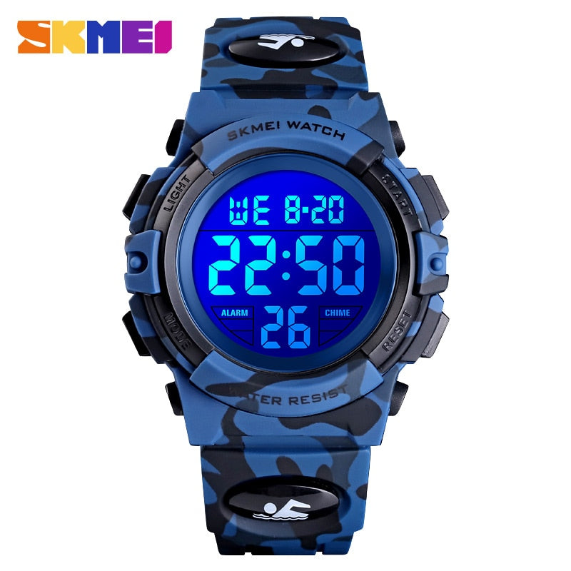 Military Kids Sport Watches - 50M Waterproof Digital Clock
